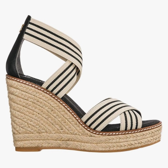 Tory Burch Womens Frieda Open Toe Formal Espadrille Sandals - Picture 1 of 8